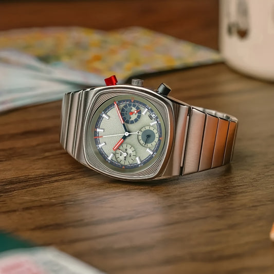 NASIR Men's Luxury Square Mechanical Watch, Stainless Steel, Date Feature, Casual Style